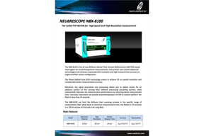 Neubrescope NBX-8100 Datasheet